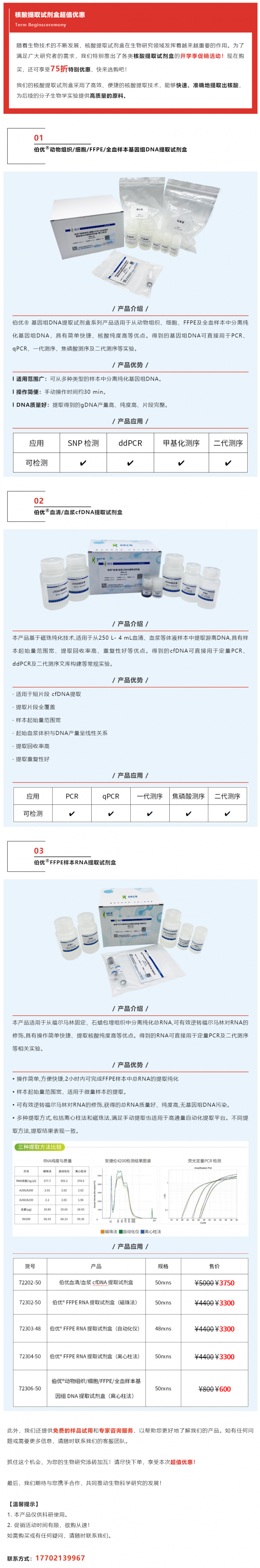 2023-08-31 開學(xué)季狂歡 | 核酸提取試劑盒超值優(yōu)惠，專為生物行業(yè)人士打造！