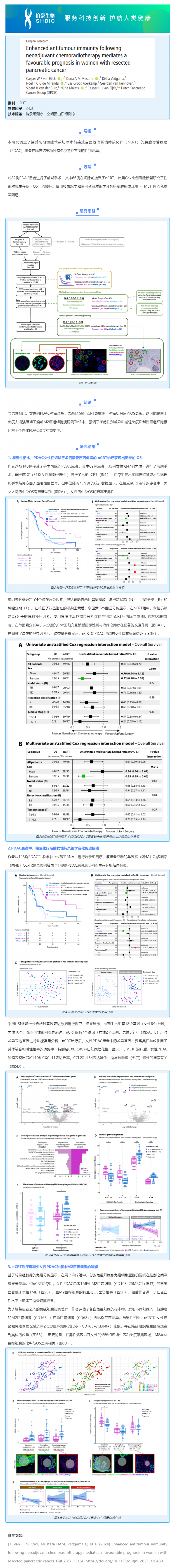 文獻解讀 _ 新輔助放化療后增強的抗腫瘤免疫力介導(dǎo)了切除胰腺癌女性的良好預(yù)后