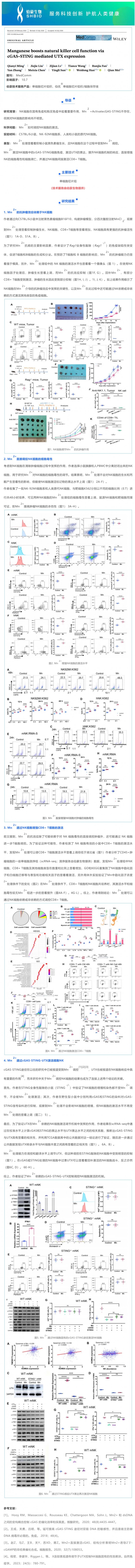項目文章_單細(xì)胞測序組全面揭示錳離子在腫瘤 NK 細(xì)胞調(diào)控中的作用